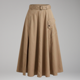 Maxi-Rock für Damen mit Seitentaschen und hohem Schlitz