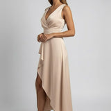 Maxikleid für Frauen mit V-Ausschnitt