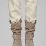Damen Stiefel bis zur Wade mit seitlichem Reißverschluss für den Herbst