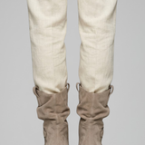 Damen Stiefel bis zur Wade mit seitlichem Reißverschluss für den Herbst
