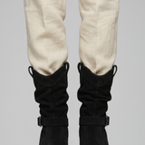 Damen Stiefel bis zur Wade mit seitlichem Reißverschluss für den Herbst