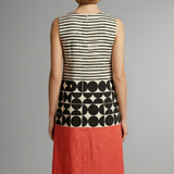 Damen Midi-Kleid mit Rundhalsausschnitt und ärmellosem Design