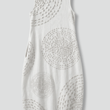 Damen Midi-Kleid mit ärmellosem Design und Taschen