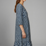 Damen Midi-Kleid mit strukturiertem Schnitt und schlichter Oberfläche