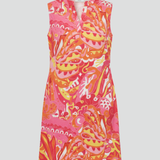 Damen Midi-Kleid mit V-Ausschnitt und Seitentaschen