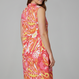 Damen Midi-Kleid mit V-Ausschnitt und Seitentaschen