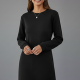 Damen Mini Kleid mit langen Ärmeln
