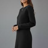 Damen Mini Kleid mit langen Ärmeln