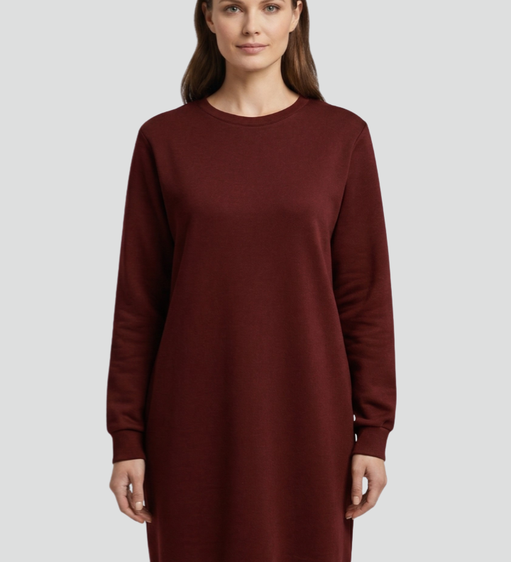 Damen Mini Kleid mit langen Ärmeln