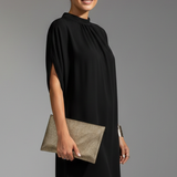 Damen Mini Kleid mit Stehkragen und Schlitzärmeln