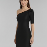 Damen Mini Kleid mit asymmetrischem One-Shoulder-Ausschnitt und Trägerdetails