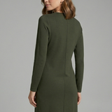 Damen Mini-Kleid mit Rundhalsausschnitt und langen Ärmeln