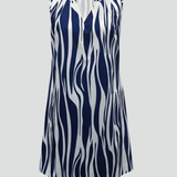 Damen Mini Kleid mit ärmellosem Schnitt