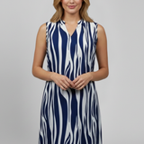Damen Mini Kleid mit ärmellosem Schnitt