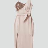 Damen Mini Kleid mit trägerlosem Ausschnitt
