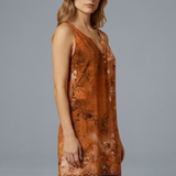 Damen Mini Kleid mit V-Ausschnitt und ärmellosem Design