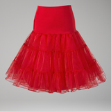 Damen Minirock mit elastischem Bund und gestuften Mesh