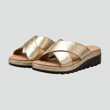 Frauen Orthopädische Verstellbare Sandalen mit Überkreuzriemen für Ganztägigen Komfort