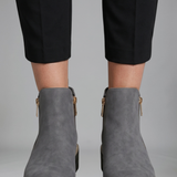 Damen Orthopädische Stiefeletten mit seitlichem Reißverschluss für den Herbst