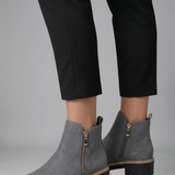 Damen Orthopädische Stiefeletten mit seitlichem Reißverschluss für den Herbst