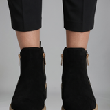 Damen Orthopädische Stiefeletten mit seitlichem Reißverschluss für den Herbst