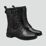 Damen Orthopädische Stiefeletten mit seitlichem Reißverschluss für ganztäglichen Komfort