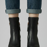 Damen Orthopädische Stiefeletten mit seitlichem Reißverschluss für ganztäglichen Komfort