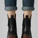 Damen Orthopädische Stiefeletten mit seitlichem Reißverschluss für ganztäglichen Komfort