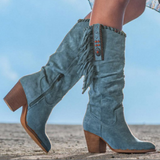 Damen-Orthopädische Stiefel mit Blockabsatz für den Herbst