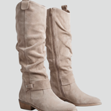 Damen Orthopädische Knief hohe Stiefel mit seitlichem Reißverschluss für ganztäglichen Komfort