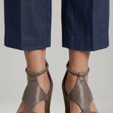 Damen Orthopädische Sandalen mit Gepolstertem Fußbett und Absatz