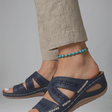 Damen Orthopädische Sandalen mit Ausschnitten an den oberen Riemen für den Alltag