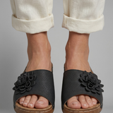 Damen Orthopädische Sandalen mit Floralapplikation für den Sommer