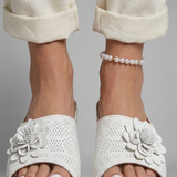 Damen Orthopädische Sandalen mit Floralapplikation für den Sommer