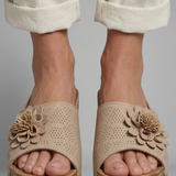 Damen Orthopädische Sandalen mit Floralapplikation für den Sommer