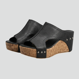 Damen Orthopädische Wedge Slide Sandalen mit Wedge-Plattform für den Sommer