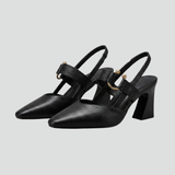 Damen Orthopädische Slingback-Absätze mit spitzem Zehen für den Alltag