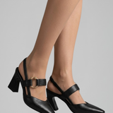 Damen Orthopädische Slingback-Absätze mit spitzem Zehen für den Alltag
