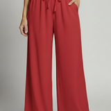 Damen Palazzo-Hose mit elastischem Bund und Seitentaschen