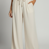 Damen Palazzo-Hose mit elastischem Bund und Seitentaschen