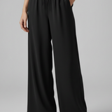 Damen Palazzo-Hosen mit elastischem Bund und Seitentaschen
