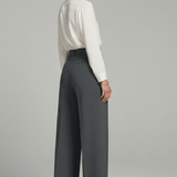 Damen Palazzo-Hosen mit Frontfalten und Gesäßtaschen