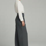 Damen Palazzo-Hosen mit Frontfalten und Gesäßtaschen