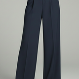 Damen Palazzo-Hosen mit Frontfalten und Gesäßtaschen