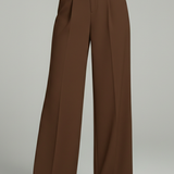 Damen Palazzo-Hosen mit Frontfalten und Gesäßtaschen