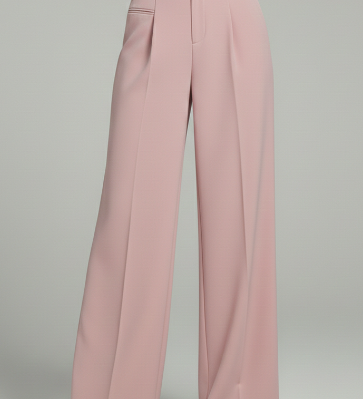 Damen Palazzo-Hosen mit Frontfalten und Gesäßtaschen