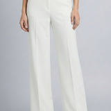 Damen Palazzo-Hose mit Hohem Bund und Falten