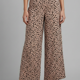 Damen Palazzo-Hosen mit Hoher Taille und Punkten