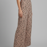 Damen Palazzo-Hosen mit Hoher Taille und Punkten