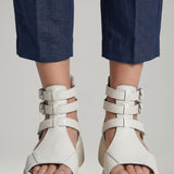 Damen Plattformsandalen mit Knöchelriemen und gepolsterter Sohle